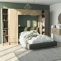 porte battante evo'm riga h.204,8 x l.60 cm effet chene spaceo