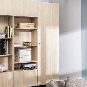 porte battante evo'm riga h.204,8 x l.60 cm effet chene spaceo