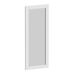 Porte battante SPACEO Evo'm Murano vitrée cadre H.102,4 X L.40 cm blanc