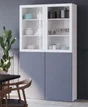 Porte battante SPACEO Evo'm Murano vitrée cadre H.102,4 X L.60 cm blanc