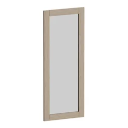 Porte battante SPACEO Evo'm Murano vitrée cadre effet chêne H.102,4 X L.40
