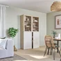 Porte battante SPACEO Evo'm Murano vitrée cadre effet chêne H.102,4 X L.60