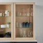 Porte battante SPACEO Evo'm Murano vitrée cadre effet chêne H.102,4 X L.60