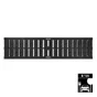 Grille caillebotis polypropylène l.12.2 x L.50 cm MEA
