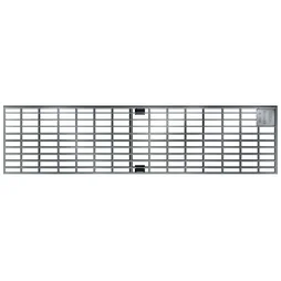 Grille caillebotis acier galvanisé l.12.2 x L.100 cm MEA