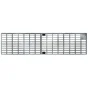 Grille caillebotis acier galvanisé l.12.2 x L.100 cm MEA