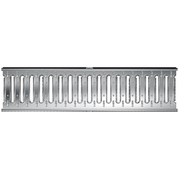 Grille caillebotis acier galvanisé l.12.2 x L.100 cm MEA