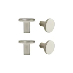 Lot de 2 boutons de meuble INSPIRE pour meubles Evo'm Ben blanc métal