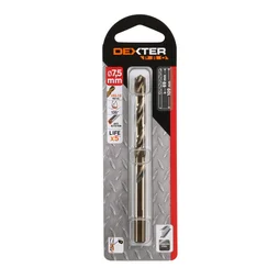 Forêt métal 3 taillants, diam. 7,5x109 mm DEXTER PRO