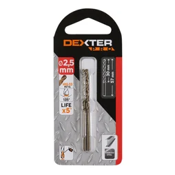 Lot de 2 forêts métal, diam. 2,5x57 mm DEXTER PRO