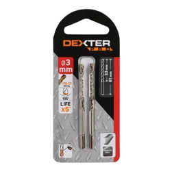 Lot de 2 forêts métal, diam. 3x61 mm DEXTER PRO