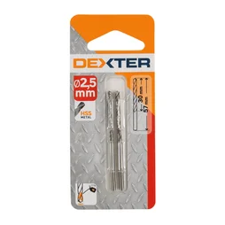 Lot de 2 Foret à métal, Diam.2.5 mm, L.57 mm DEXTER