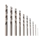 Lot de 10 forets métalliques, DEXTER, diam.1 à 10 mm