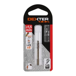 Lot de 2 forêts métal, diam. 1,5x40 mm DEXTER PRO