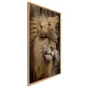 Décoration murale Couple Lion, CEANOTHE, l.65.2 x H.94.7 cm