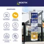 Colle joint int/ext polyuretane bostik flexpro pu811 blanc cart 300ml