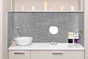 Lot de 6 crédences adhèsives concrete, gris, 30.5 cm x 30.5 cm