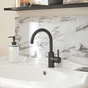 Lot de 6 crédences adhèsives marble, gris, 30.5 cm x 30.5 cm