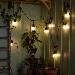 Guirlande extérieur GLEN led 10 ampoules lumière chaude 7.6M INSPIRE