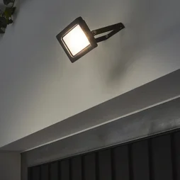 Projecteur à fixer extérieur module LED Yonkers, INSPIRE, 10W 1350 Lm anthracite
