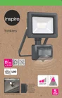 Projecteur extérieur LED à détection, 1350 Lm anthracite Yonkers INSPIRE