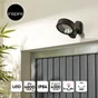 Projecteur extérieur led détecteur 30w 4800 lm cct FOGGY noir INSPIRE