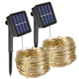 Lot de 2 guirlandes solaires decoratives 12 metres blanc chaud Ublo INSPIRE