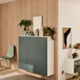 Porte battante SPACEO Evo'm Vienne Gris Vert H.102,4 X L.60 cm