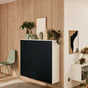 Porte battante SPACEO Evo'm Vienne Noir H.102,1 X L.59,7 cm