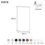 Porte battante SPACEO Evo'm Vienne Noir H.204,5 X L.59,7 cm