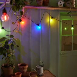 Guirlande 10 ampoules LED multicouleurs Minta, INSPIRE, 332 Lm