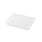 Organiseur plastique transparent, taille S, l.20 x H.3.5 x P.16 cm
