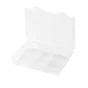 Organiseur plastique transparent, taille S, l.20 x H.3.5 x P.16 cm