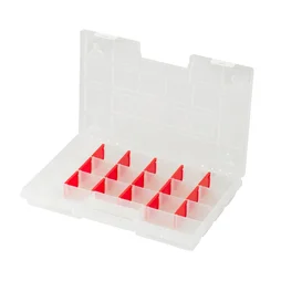 Organiseur plastique transparent, taille M, l.29 x H.3.5 x P.19.5 cm