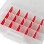Organiseur plastique transparent, taille M, l.29 x H.3.5 x P.19.5 cm