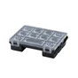 Organiseur polypropylène noir transparent, taille S DEXTER, l.19.2 x H.5 x P.14.3 cm