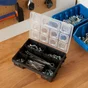 Organiseur polypropylène noir transparent, taille S DEXTER, l.19.2 x H.5 x P.14.3 cm