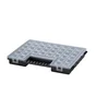 Organiseur polypropylène noir transparent, taille L DEXTER, l.38.5 x H.5 x P.28.3 cm