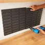 Panneau mural avec accessoires bleu, DEXTER,  l.11 x H.40 x P.40 cm