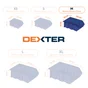 Bac à bec bleu, DEXTER, l.11.6 x H.7.5 x P.21.2 cm