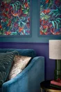 Papier peint intisse paradise flowers multicolore