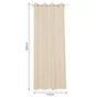 Rideau Looks beige l. 140 x H. 280 cm