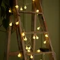 Guirlande solaire Noal, 50 leds blanc chaud, L..9.5m 35 lumens, INSPIRE