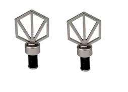 2 embouts pour barre de vitrage, Diam.10 mm, gris Design, CESSOT