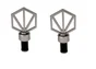 2 embouts pour barre de vitrage, Diam.10 mm, gris Design, CESSOT