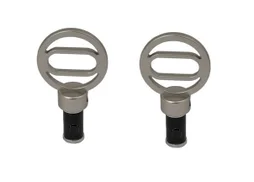 2 embouts pour barre de vitrage, Diam.10 mm, gris Design, CESSOT