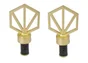 2 embouts pour barre de vitrage, Diam.10 mm, dore Chic, CESSOT