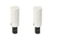 2 embouts pour barre de vitrage, Diam.10 mm, blanc Design, CESSOT