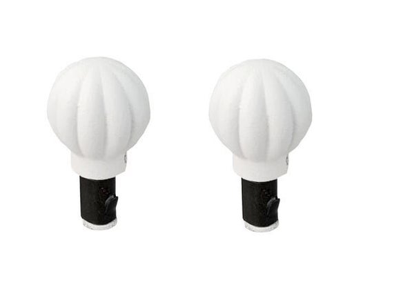 2 embouts pour barre de vitrage, Diam.10 mm, blanc Cosy, CESSOT