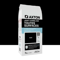 Joint tout type de carrelage et mosaique AXTON noir 5 kg
